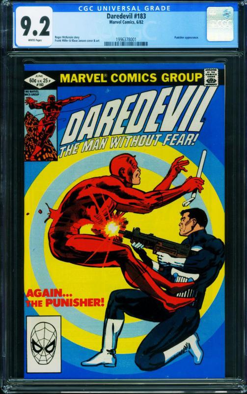 DAREDEVIL #183 CGC 9.2  PUNISHER Marvel Comics 1996378001