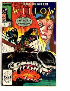 Willow # 3 FN Marvel Comic Book Limited Series Movie Series David Bowie J224