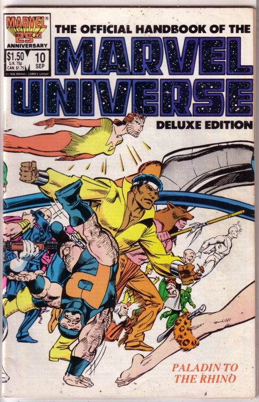 Official Handbook of the Marvel Universe   vol. 2   #6,8,10,11,13,19,20 +Update