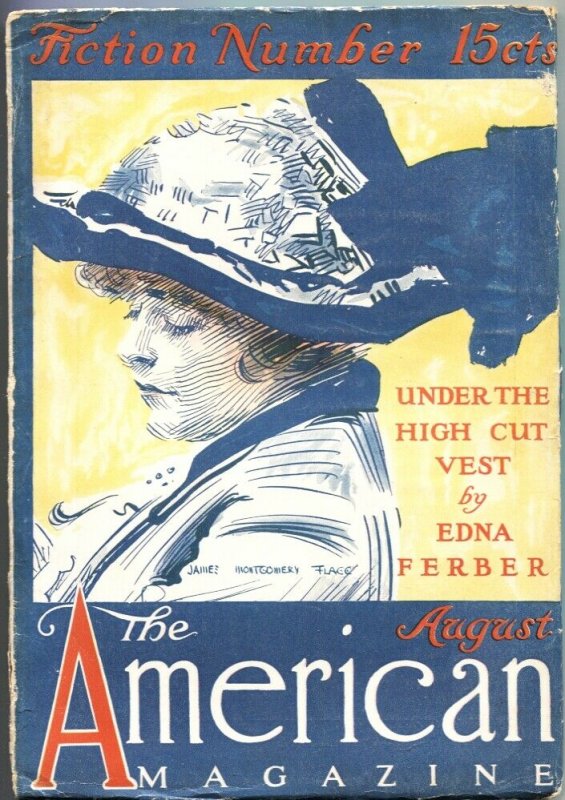 AMERICAN MAGAZINE-1912-HG WELLS-EDNA FERBER-JAMES MONTGOMERY FLAGG