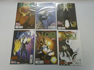 Loki Agent of Asgard run 13 different from #3-16 8.5 VF+ (2014-15)