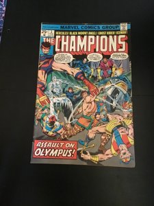 The Champions #3 (1976) Pluto! Zeus! . Black widow, Ghost Rider, Hercules. VF/NM