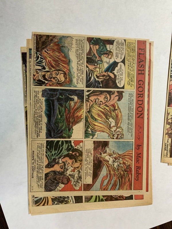 Flash Gordon’s 1954 Tabloid Color Newspaper Sundays Lot Of 8 