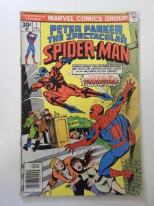 Spectacular Spider-Man #1 VG- Condition moisture stains