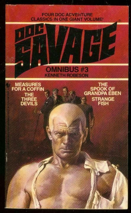 DOC SAVAGE OMNIBUS #3-PULP REPRINT PAPERBACK-4 STORIES!-very fine VF