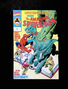Amazing Spider-Man Adventures in Reading Giveaway #1-1ST  Marvel Comics 1990 VF+