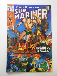 Sub-Mariner #21 (1970) VG- Condition