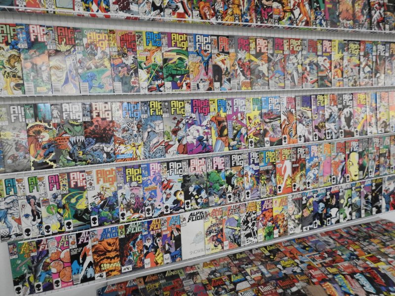 Huge Lot 200+ Comics W/ Punisher and Alpha Flight! Avg FN/VF Condition!