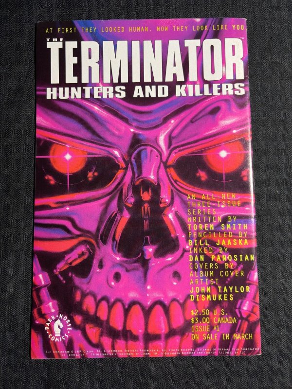 1992 DARK HORSE INSIDER Magazine #3 FN 6.0 Aliens vs Predator / Terminator