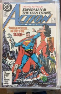 Action Comics #584 Direct Edition (1987) Teen Titans 