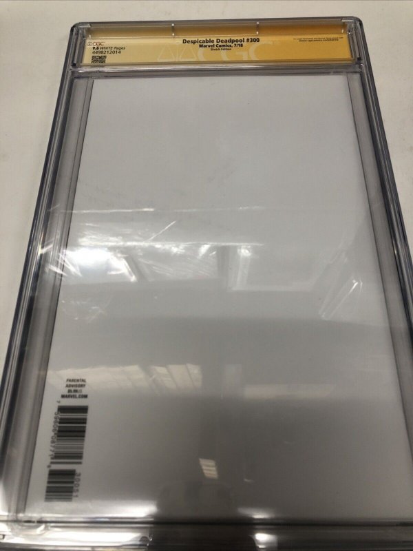 Despicable Deadpool (2018) #300 (CGC 9.6 SS) Signed sketch Scott Lobdell *Marvel