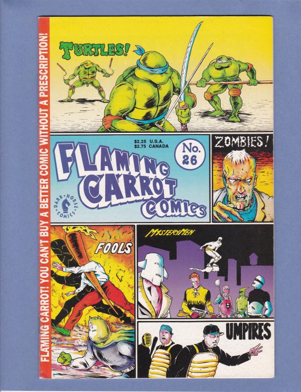 Flaming Carrot Comics #26 FN/VF Teenage Mutant Ninja Turtles