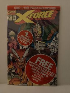 X-force #1 poly bagged Lot Of 5 -Shatterstar Deadpool Team Cable And Sunspot Crd