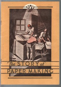 Story Of Paper Making 1930's-history of paper making-pulp paper-VG+