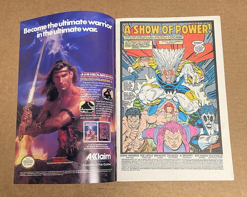 New Mutants #87 ( 9.2 NM- ) Gold Variant 2nd Print / 1st Cable / 1991