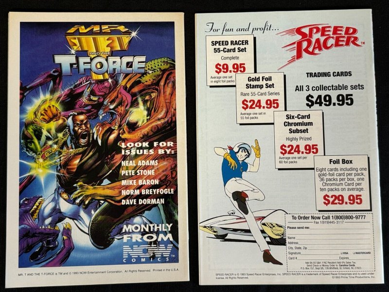 New Adventures of Speed Racer #1-2 - 2pc Lot (9/9.2) 1993/1994