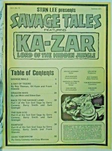 mm Savage Tales Annual 1VF KA-ZAR