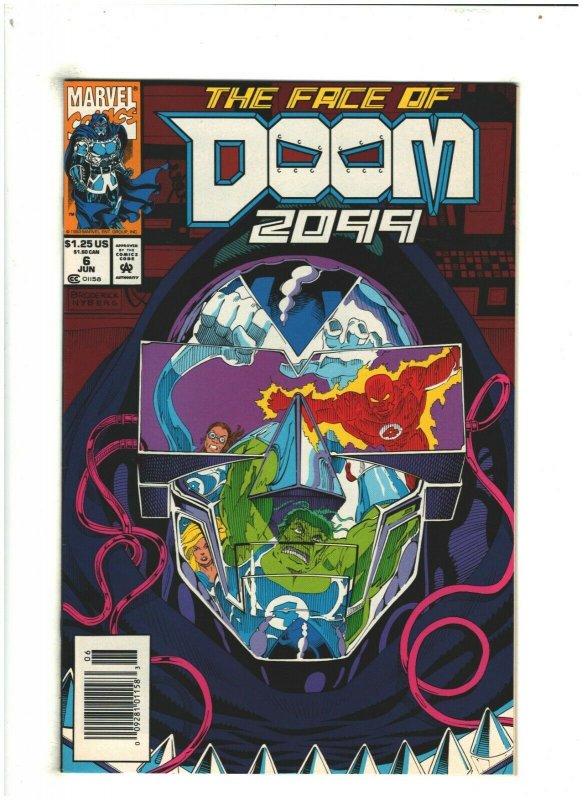 Doom 2099 #6 NM- 9.2 Newsstand Marvel Comics 1993