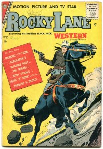 Rocky Lane Western #75 1957- Charlton Silver Age- Black Jack VG