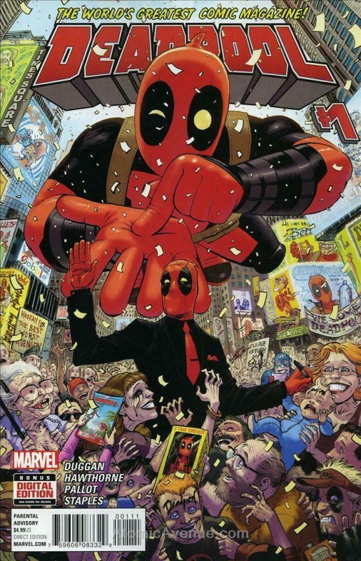Deadpool (5th Series) #1 VF/NM; Marvel | save on shipping - details inside 