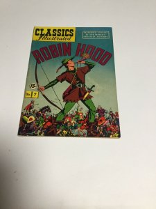 Classics Illustrated Comic Book #7 Robin Hood Fn Fine 6.0