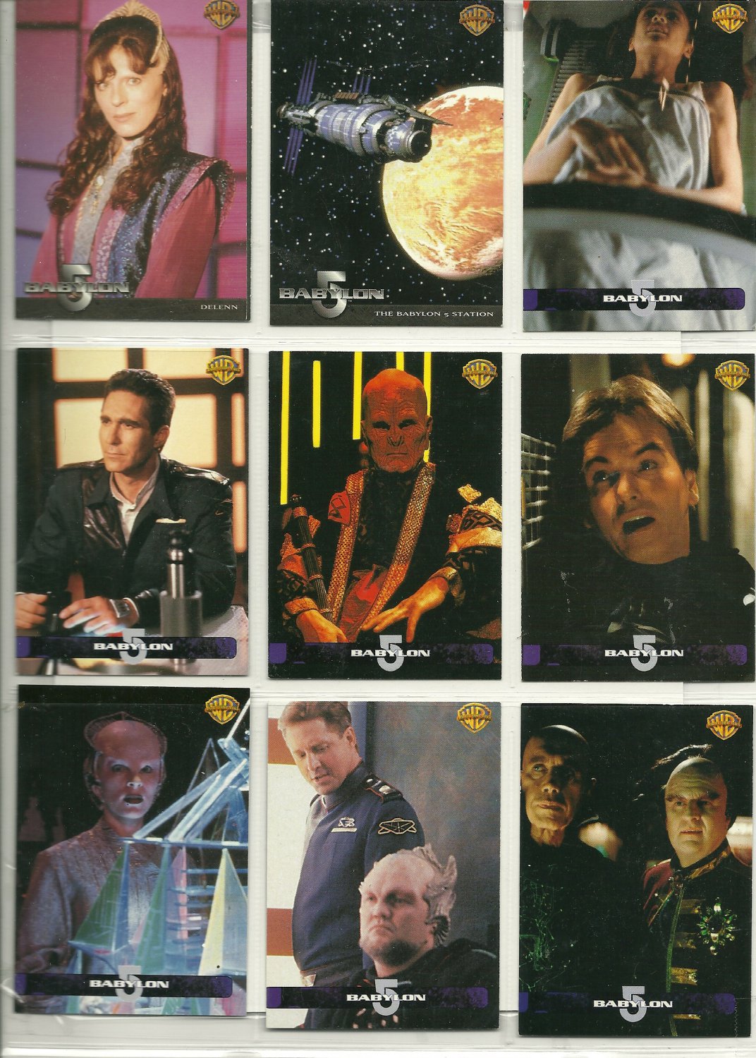 Rare Babylon 5 Trading Cards Comic Collectibles Trading Cards Sci