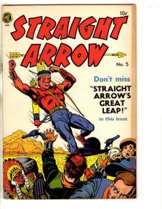 Straight Arrow # 5 VF ME Comic Book Silver Age Indians Cowboys Meagher Cover JL9