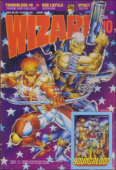 Wizard: The Comics Magazine #10 (in bag) VF/NM ; Wizard | with Card Rob Liefeld