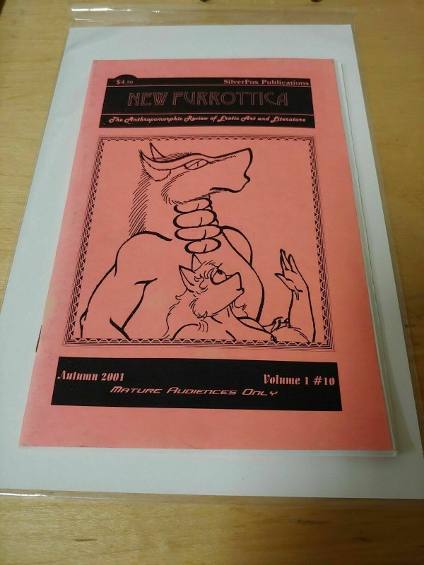 New Furrottica OOP HTF Vol1 No 10 Furry Anthropomorphic Art Fanzine Adult 2001