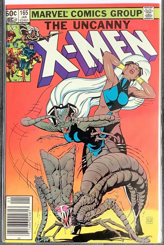 The Uncanny X-Men #165 Newsstand Edition (1983, Marvel) NM+