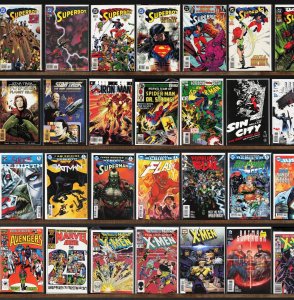Huge Lot 140+ Comics with West Coast Avengers, Spawn, Superboy & More!