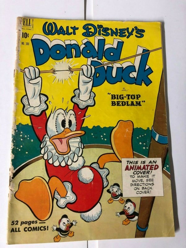 DONALD DUCK F.C. 300 Nov 1950 Big Top Bedlam G+ (full spine split) CARL BARKS