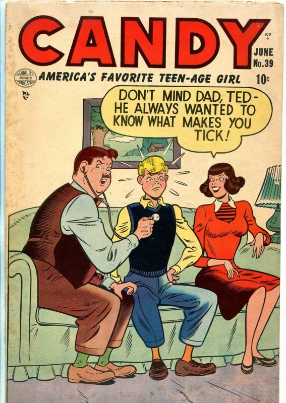 Candy #39 1953-Quality-spicy Good Girl Art-teen humor-VG