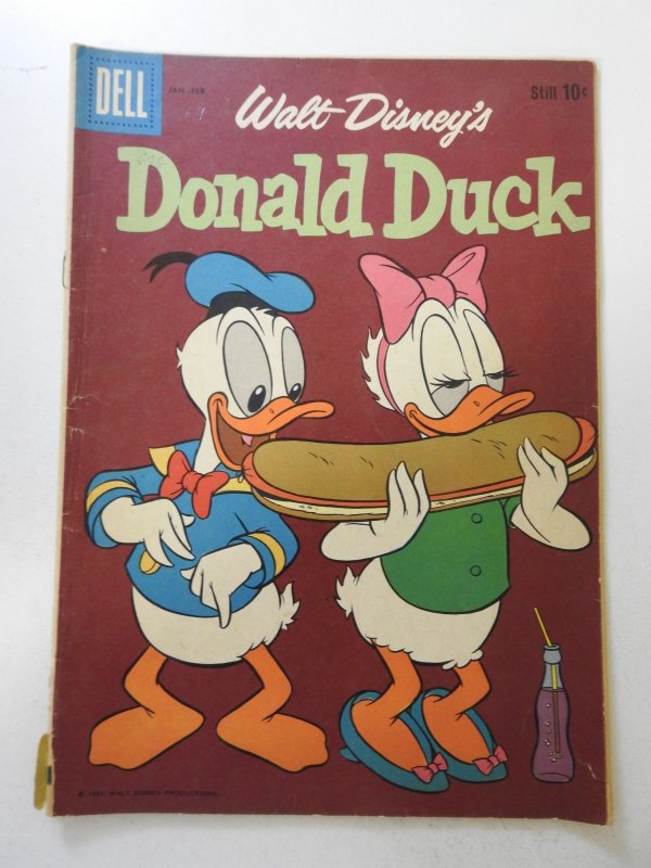 Donald Duck #69 (1960) VG Condition 1 in spine split, 1 in tear bc