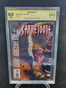 Sabretooth #4 - Death of Birdy / Signed Mark Texeira - CBCS 8.0 - 1993