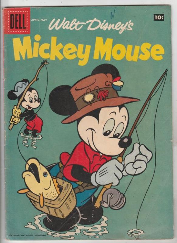 Mickey Mouse, Walt Disney's #59 (Apr-58) FN- Mid-Grade Mickey Mouse, Goofy