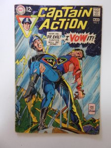 Captain Action #3 (1969) VG condition moisture damage