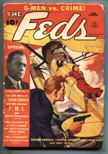 Feds June 1937-Crime Pulp Magazine-J. Edgar Hoover-Narcotics