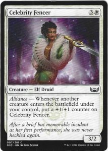 Magic the Gathering: Street of New Capenna -  Celebrity Fencer