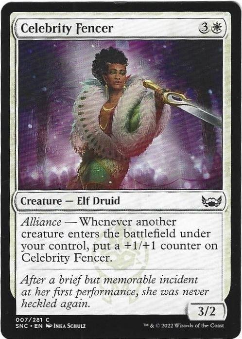 Magic the Gathering: Street of New Capenna -  Celebrity Fencer