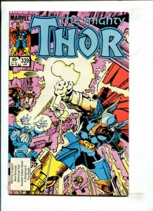 MIGHTY THOR #339 (DIRECT ED) - STORMBREAKER (8.5) 1984