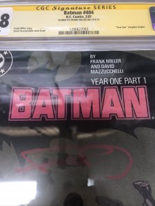 Batman (1987) # 404 (CGC 9.8 SS) Signed Frank Miller • DC Comics • Mazzucchelli