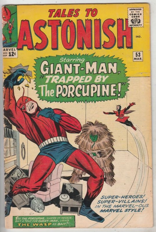 Tales to Astonish #53 (Mar-64) VG/FN Mid-Grade Giant-Man, the Wasp