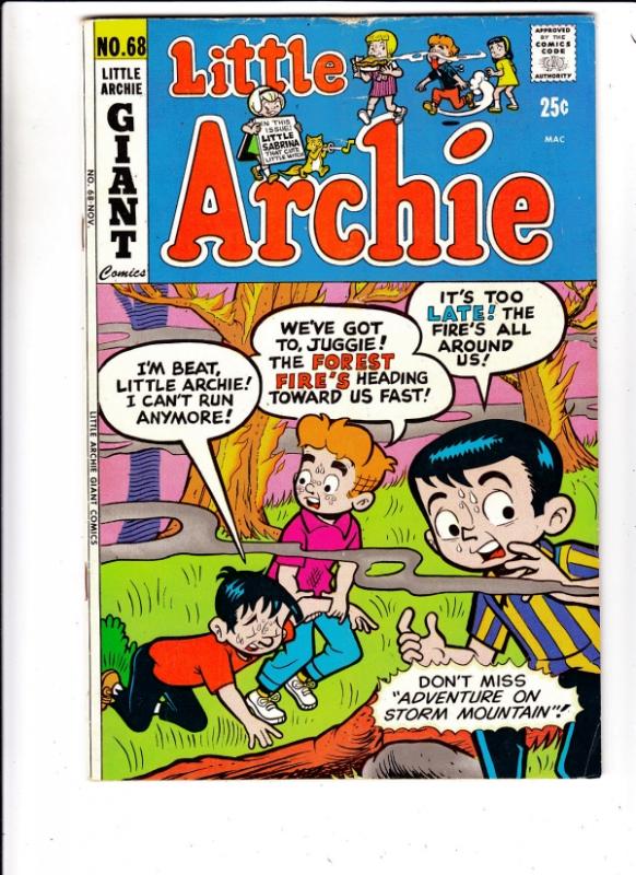 Little Archie #68 (Nov-71) FN Mid-Grade Little Archie, Little Veronica, Littl...