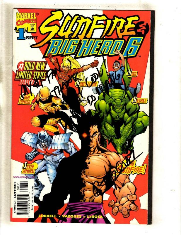 Sunfire & Big Hero 6 # 1 NM- SIGNED By Vazquez Marvel Comic Book Baymax J339