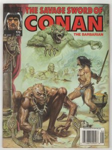 The Savage Sword of Conan #176 Chuck Dixon Tim Truman Earl Norem Cover VF+