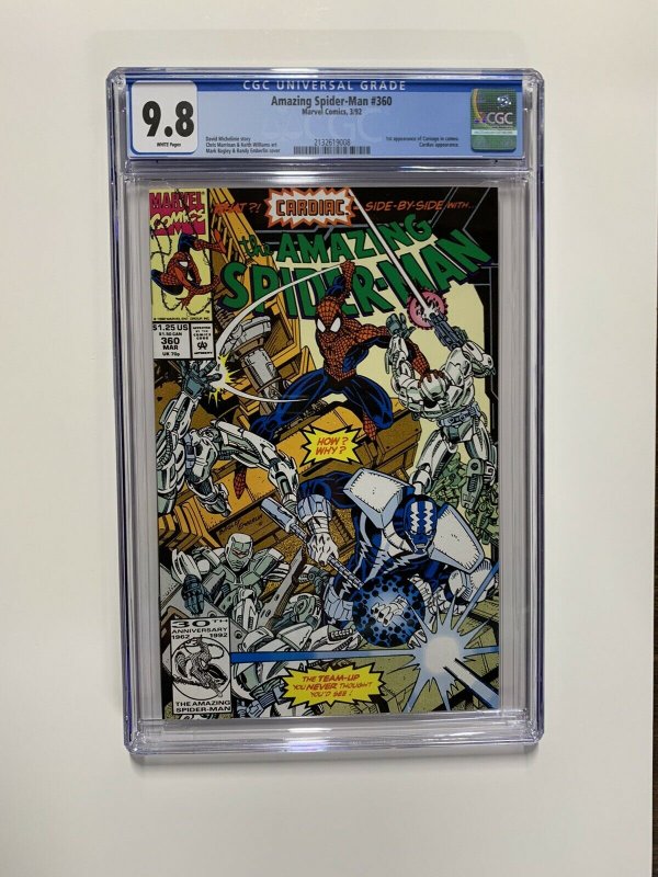 Amazing Spider-man 360 Cgc 9.8 White Pages Marvel