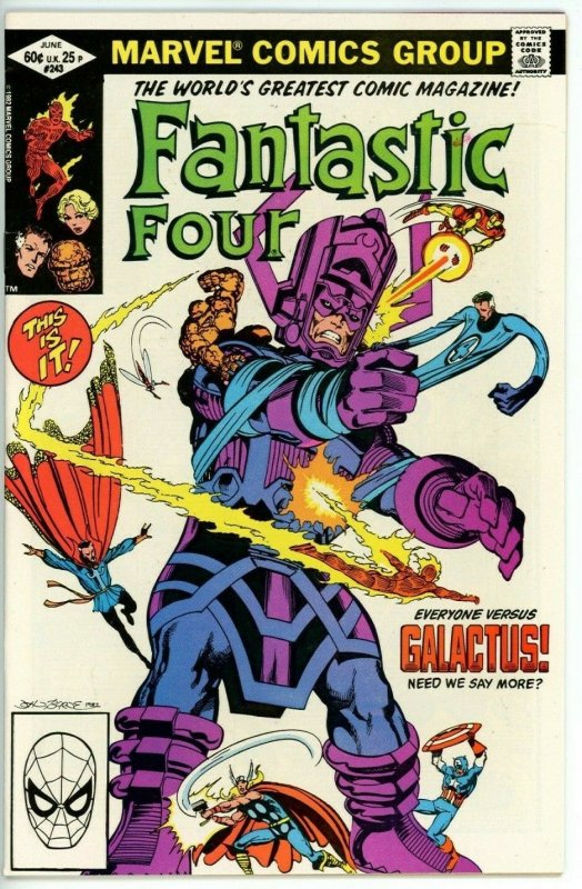 Fantastic Four #243 (1962) - 8.0 VF *Avengers Vs Galactus*