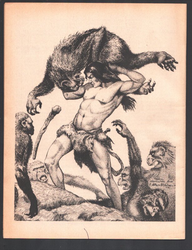 Echoes #4 1983-Pulp collecting info-Checklist of Tarzan competitors-Black cat...