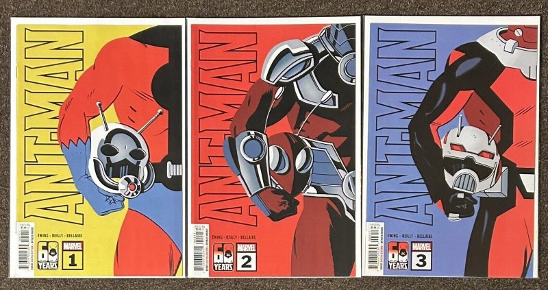 Ant-Man #1,2,3 Marvel 60 Years Ewing Reilly Bellaire NM Lot Comics